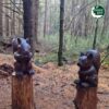 Afbeelding van een boomsculptuur van Vivara Pro in de vorm van een twee eekhoorns.